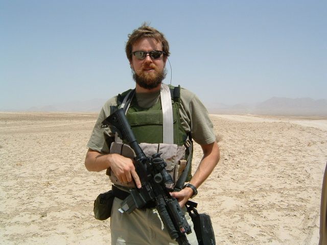 Louis Tucker deployed in the field